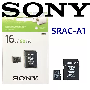 SONY Micro SRAC-A1 . SR-16UY3A 16G 記憶卡 高速傳輸90MB/s