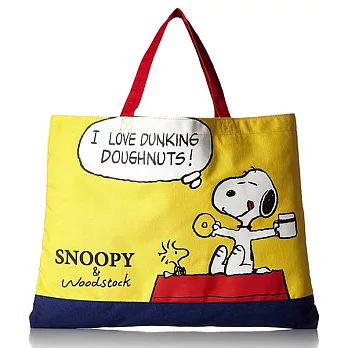 【日本進口正版】史努比 Snoopy 學院篇 手提袋/肩背包 PEANUTS -CR14216