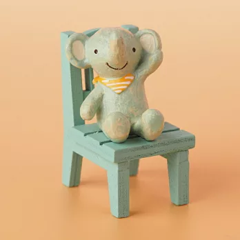 【Maruwa】動物寶寶療癒擺飾(附椅子)_小象