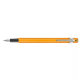 CARAN D’ACHE849 鋼筆,M螢光橘