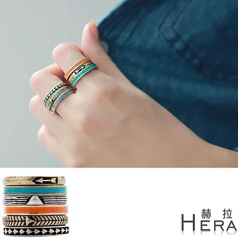 【Hera】赫拉 波西米亞風6件組戒指/關節戒