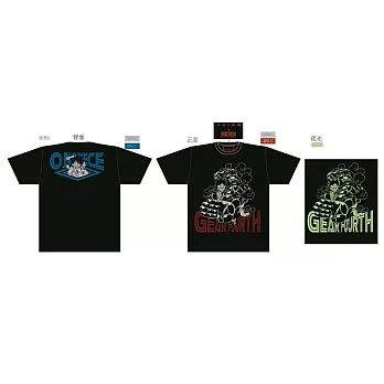 航海王-潮流夜光T-shirt(Gear Fourth)S黑色