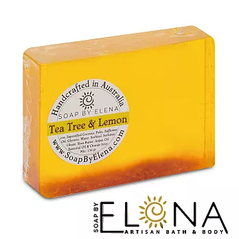 澳洲【SOAP BY ELENA】茶樹檸檬 手工養膚皂 130g 手工皂 肥皂 香皂