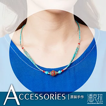 【潘克拉Accessories】泰國手串青石短項鍊彩色