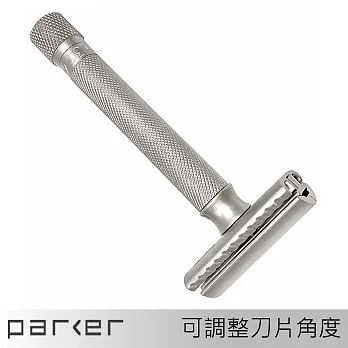 美國 Parker 可調式安全刮鬍刀 霧銀款