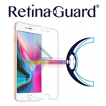 RetinaGuard 視網盾 iPhone8 4.7吋 防藍光鋼化玻璃保護膜