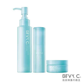 BEVY C. 水潤肌保濕系列3件組(保濕化妝水+保濕精華+保濕霜)