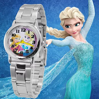 Frozen冰雪奇緣 迪士尼卡通兒童鐵帶錶-姊妹相望