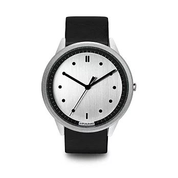 HYPERGRAND手錶 - 02基本款系列 - 銀錶盤黑皮革