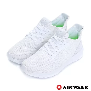 AIRWALK(男)-破冰 網眼透氣雙層大底輕量運動鞋9白