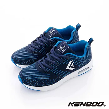 KENBOO(女)- 流星雨 氣墊大底透氣運動鞋7.5深藍