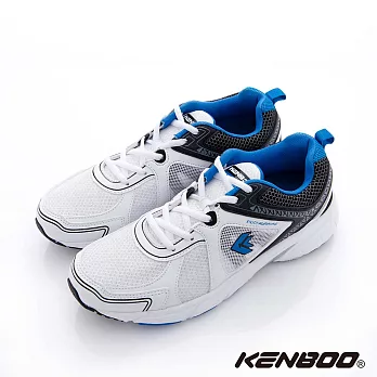 KENBOO(男)- 數位密碼 透氣菱格多層網布運動鞋9.5白