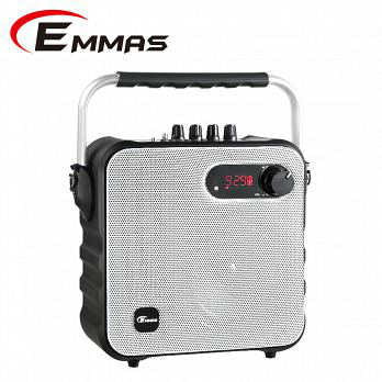 EMMAS 移動式藍芽喇叭/教學無線麥克風 (T-58) 白色
