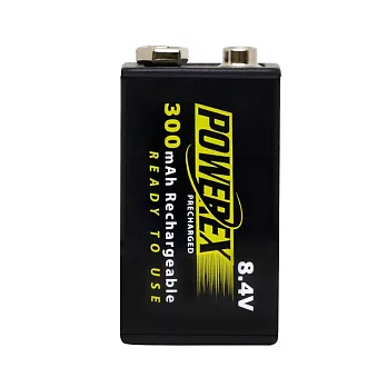 【MAHA-POWEREX】9V 低自放充電池MHR84VP(300)