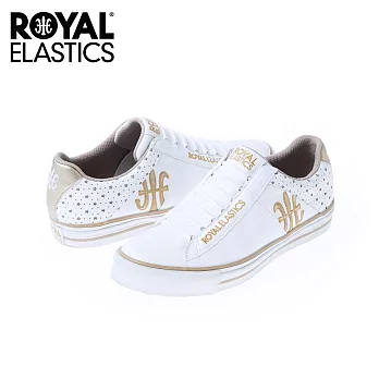 【Royal Elastics】女-Cruiser 休閒鞋-白/金(90864-003)US6白/金