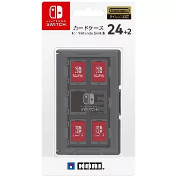 HORI NS 任天堂 Nintendo Switch 周邊 遊戲收納盒24+2 (黑) (NSW-025)