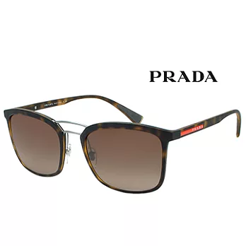 【PRADA太陽眼鏡】經典造型墨鏡/琥珀框漸層棕鏡(PR03SS-U616S1)