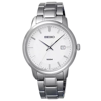 SEIKO 菱閣時尚日期腕錶-SUR191P1