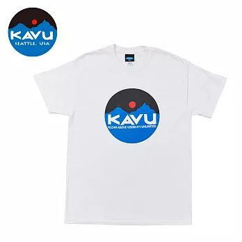 【日本限定款】西雅圖 KAVU Circle Logo 棉質T-Shirt 白色 #10623M白色