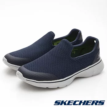 SKECHERS 男款 GO Walk 4 健走鞋54155 NVGY / 美國品牌、輕量、避震、運動休閒鞋US8.5男/海洋藍