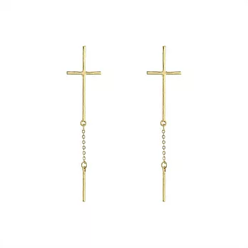 Snatch 十字一瞬光束長鍊耳環 / Beam of Cross Chain Earrings