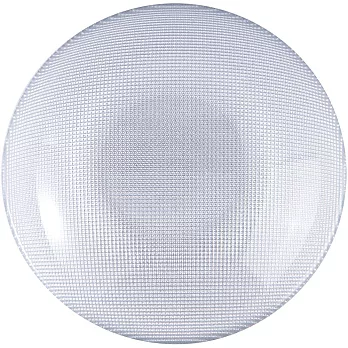 《EXCELSA》Diamond菱紋玻璃深餐盤(銀20cm)