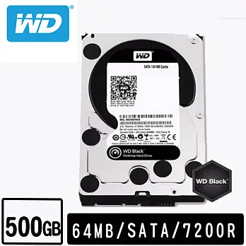 WD 威騰 黑標 500GB 3.5吋 SATAIII 硬碟 (WD5003AZEX)