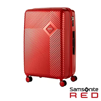 Samsonite RED 28吋KHARRIS 放射線型光澤硬殼TSA行李箱(紅)