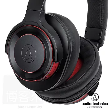 鐵三角 ATH-WS990BT BRD 無線藍牙 重低音 耳罩式耳機 黑紅色