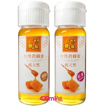 蜂上醇 台灣真蜂蜜 紅棗+龍眼蜂蜜4入組(420g/瓶)