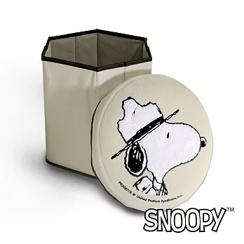 史努比SNOOPY 溫馨可摺疊收納椅凳