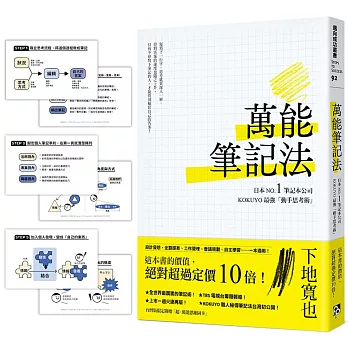 萬能筆記法：日本NO.1筆記本公司KOKUYO最強「動手思考術」！【台灣版限定附贈「超．萬能思維圖卡」】