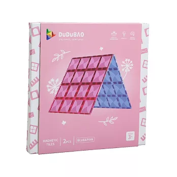 DUDUBAO磁力片－大幫手（藍、粉）2PCS