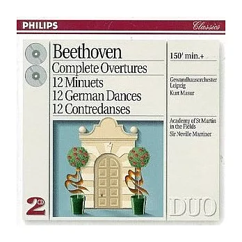 Beethoven: Complete Overtures ; 12 Minuets ; 12 German Dances ; Contredanses / Masur / Marriner