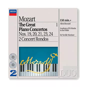 Mozart: Great Piano Concertos Vol.1 Nos.19,20,21,23,24 2 Concert Rondos / Alfred Brendel & Sir Neville Marriner