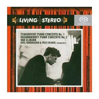 Tchaikovsky: Piano Concerto No. 1 / Rachmaninoff: Piano Concerto No. 2  / Van Cliburn [Hybrid SACD]