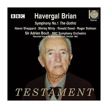 Havergal Brian: Symphony No. 1 / Sir Adrian Boult Conducts BBC Symphony Orchestra(2CDs)