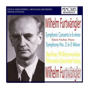 Furtwangler conducts Furtwangler / Furtwangler,Edwin Fischer (2CD)