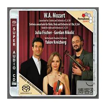 Mozart : Sinfonia concertante K.364, Rondo K.373 & Concertone for 2 Violins K.190 / Julia Fischer, Yakov Kreizberg cond. Netherl