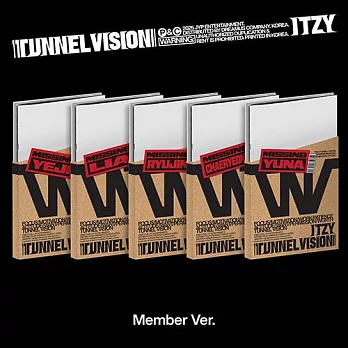 ITZY - TUNNEL VISION 迷你專輯 MEMBER成員版 隨機版 (韓國進口版)
