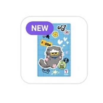 官方週邊商品 ZOA T MONEY TRANSPORTATION CARD 交通卡 G-DRAGON CU通路 藍色款 (韓國進口版)