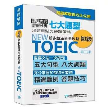 【NEW TOEIC新多益滿分全攻略 初級】第三課 聽力部分Part1 圖片題常考情境分類講解 (影片)