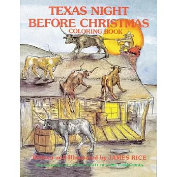 Texas Night Before Christmas Coloring Book