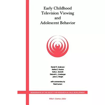 Early Childhood Television Viewing and Adolescent Behavior, Volume 66, Number 1