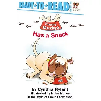 Puppy Mudge has a snack /