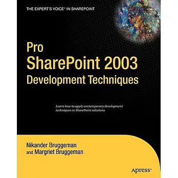 Pro Sharepoint 2003 Development Techniques