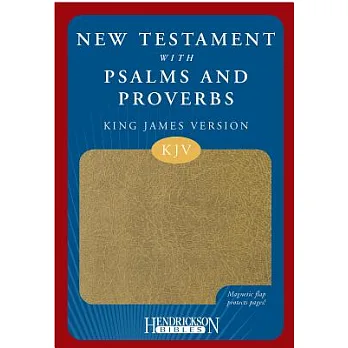 博客來-KJV New Testament with Psalms and Proverbs Tan Flexisoft, Magnetic ...