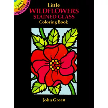 Little Wildflowers Stained Glass Coloring Book