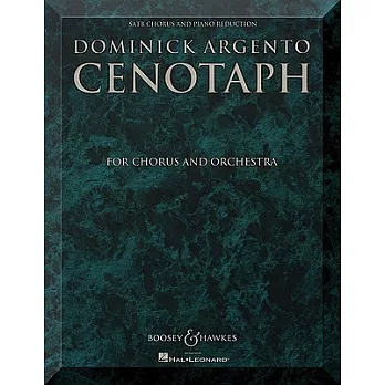 Cenotaph: For Chorus and Orchestra Satb Chorus and Piano Reduction