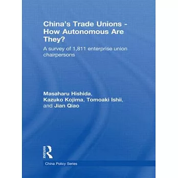 China’s Trade Unions - How Autonomous Are They?: A Survey of 1811 Enterprise Union Chairpersons